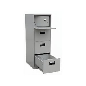 Armoire de classement avec coffre sécurisé – Organisation et protection des documents sensibles - MOB-ARMO-008