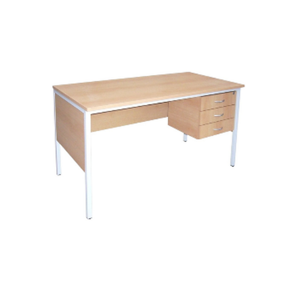 Bureau Maître en bois avec 3 tiroirs – Design fonctionnel