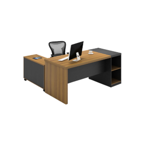 Bureau d’angle NORDI – Design contemporain avec rangements intégrés - MOB-BURE-044