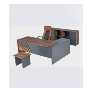 Bureau direction avec meuble assorti – Style affirmé et organisation maîtrisée - MOB-BURE-045