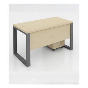 Bureau compact avec caisson mobile – Minimalisme et efficacité au quotidien - MOB-BURE-048