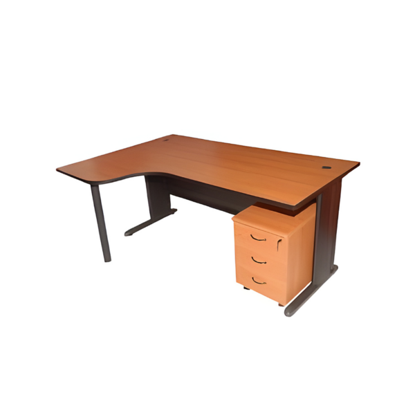 Bureau d’angle ergonomique avec rangements
