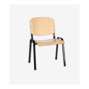 Chaise bois clair style scolaire épuré - MOB-CHAI-001