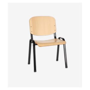 Chaise scolaire 4 pieds bois – Format classique pour salle de classe
