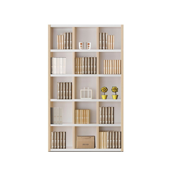 Bibliothèque Grid Harmony – 15 Compartiments & Décoration Intégrée
