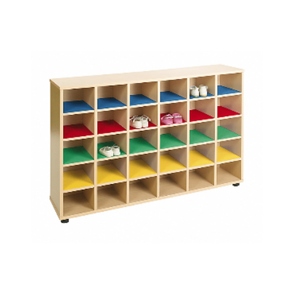 Meuble de rangement à casiers colorés – Organisation ludique et pratique