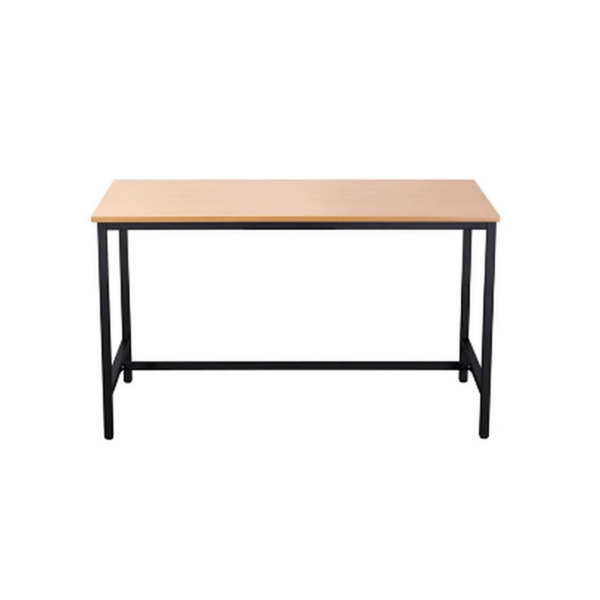 Table De Décharge Design Rectangulaire UrbanEdge – Plateau Bois Clair & Piètement Métal Noir