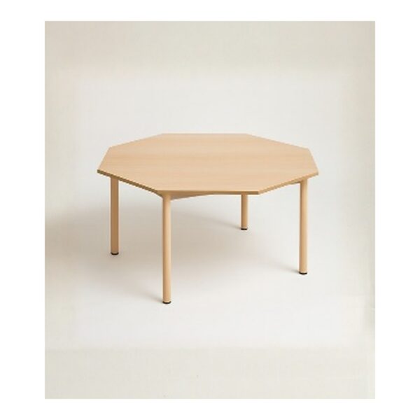 Table octogonale semi métallique