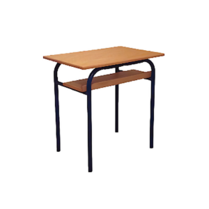 Table scolaire individuelle avec casier en bois - MOB-TABL-011