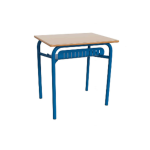Table Scolaire Individuelle ClassLine – Plateau Bois & Structure Métallique Bleue - MOB-TABL-012