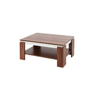 Table basse bois naturel – Design minimaliste avec étagère intégrée - MOB-TABL-024