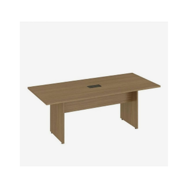 Table de conférence rectangulaire en bois – Fonctionnelle et moderne