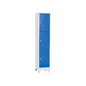 Casier Métallique 3 Compartiments – Sécurité, Stabilité & Design Compact pour Espaces Collectifs - MOB-VEST-002