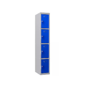 Casier Métallique 4 Compartiments – Rangement Sécurisé & Format Compact pour Espaces Collectifs - MOB-VEST-003