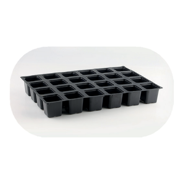 Plateau agricole 24 ALVÉOLES CARRÉES 175 ml