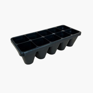 Plateau de semis noir à 10 alvéoles