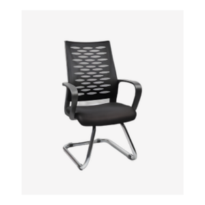 Chaise visiteur à dossier ajouré – structure luge et design moderne - SIE-CHAI-011