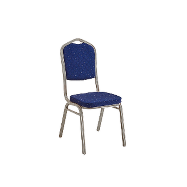 Chaise empilable à structure métallique – Bleu