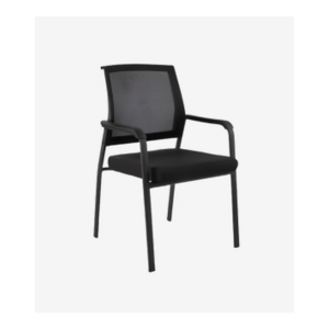Chaise noire avec dossier respirant - SIE-CHAI-036