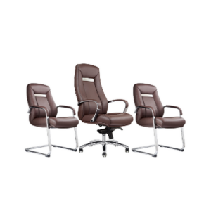 Ensemble fauteuil direction & chaises visiteurs – Confort, élégance et harmonie professionnelle - SIE-ENSE-006