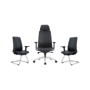 Ensemble Fauteuil Direction & Chaises Visiteurs MeshAuthority – Ergonomie, Statut & Harmonie Visuelle - SIE-ENSE-014