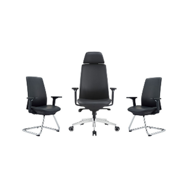 Ensemble Fauteuil Direction & Chaises Visiteurs MeshAuthority – Ergonomie, Statut & Harmonie Visuelle