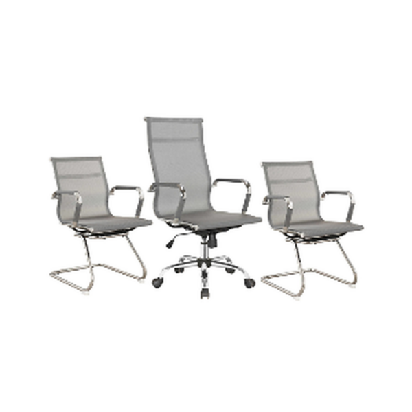 Ensemble Fauteuil Pivotant & Chaises Visiteurs MeshSync