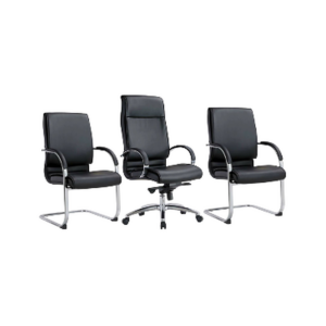 Trio de chaises de bureau élégantes – mobilité et accueil réunis - SIE-ENSE-029