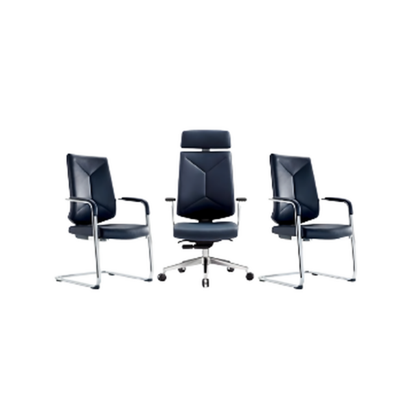 Trio de chaises pro : confort & style au bureau