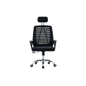 Chaise de bureau ergonomique en maille noire - SIE-FAUT-004