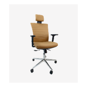 Fauteuil de direction ergonomique beige - SIE-FAUT-039