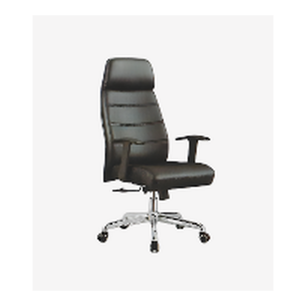 Fauteuil direction noir roulettes chromées