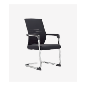 Chaise de bureau visiteur à structure luge – design ajouré et confort professionnel - SIE-FAUT-043