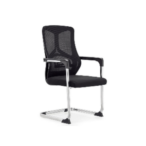 Chaise de Réunion MeshLuxe – Dossier Résille & Piètement Luge Chromé - SIE-FAUT-046