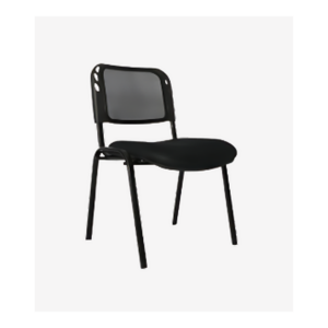Chaise iso noir dossier ajouré ergonomique - SIE-FAUT-048