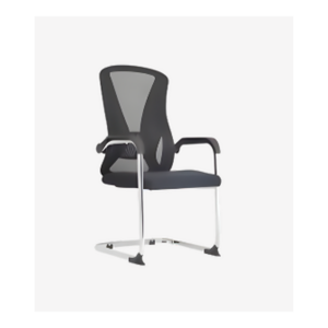 Chaise visiteur à dossier mesh – structure luge et design épuré - SIE-FAUT-050
