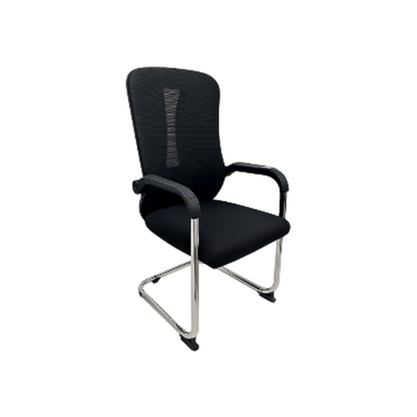 Fauteuil de Bureau Cantilever MeshLine – Design Aéré & Structure Chromée