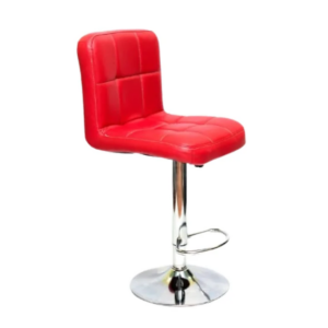 Tabouret de bar en simili cuir rouge – Audace et confort réglable - SIE-TABO-008
