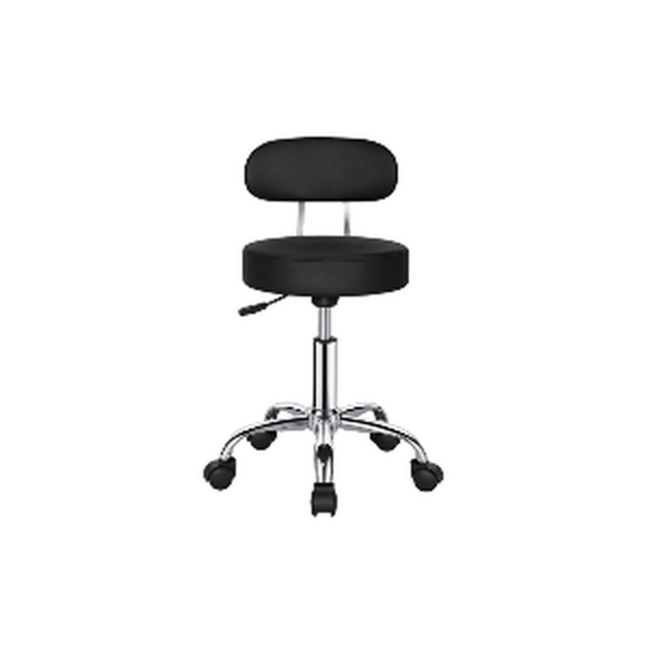 Tabouret pivotant avec dossier – Mobilité professionnelle & confort renforcé