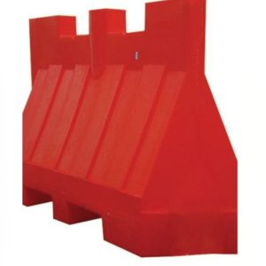 Séparateur de voies rouge en polyéthylène
