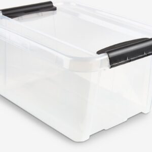 Boîte de rangement transparente 19 L