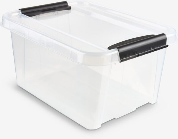 Boîte de rangement transparente 19 L