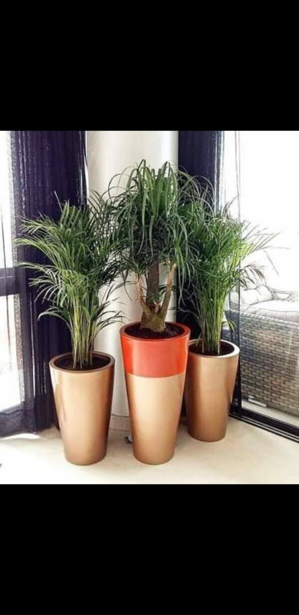 Pot cylindrique en résine polyester 60 cm